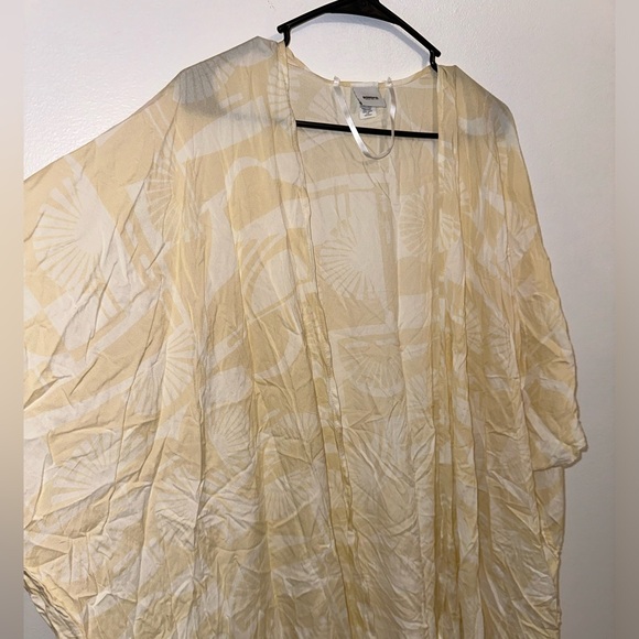 SONOMA Ivory Off White Flowy Long Kimono Coverup - Picture 4 of 8